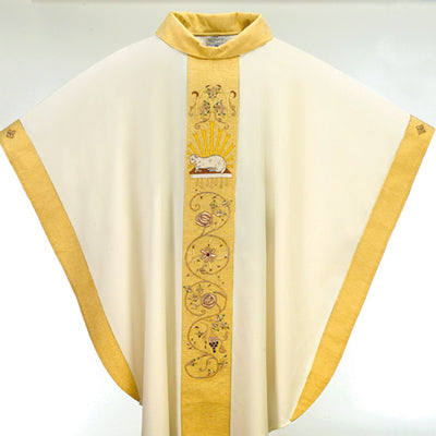 Handembroidered Lucerne Lamb of God Chasuble SV1