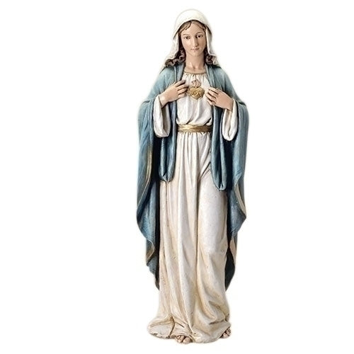 Immaculate Heart of Mary Statue - 36.5 inches tall