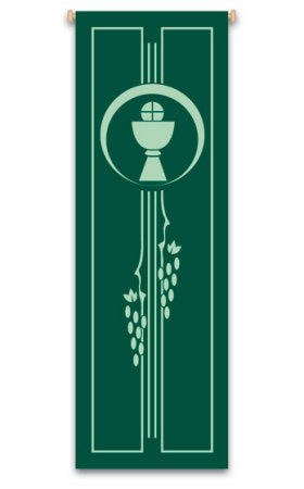 Chalice and Host Printed Banner no. 7128