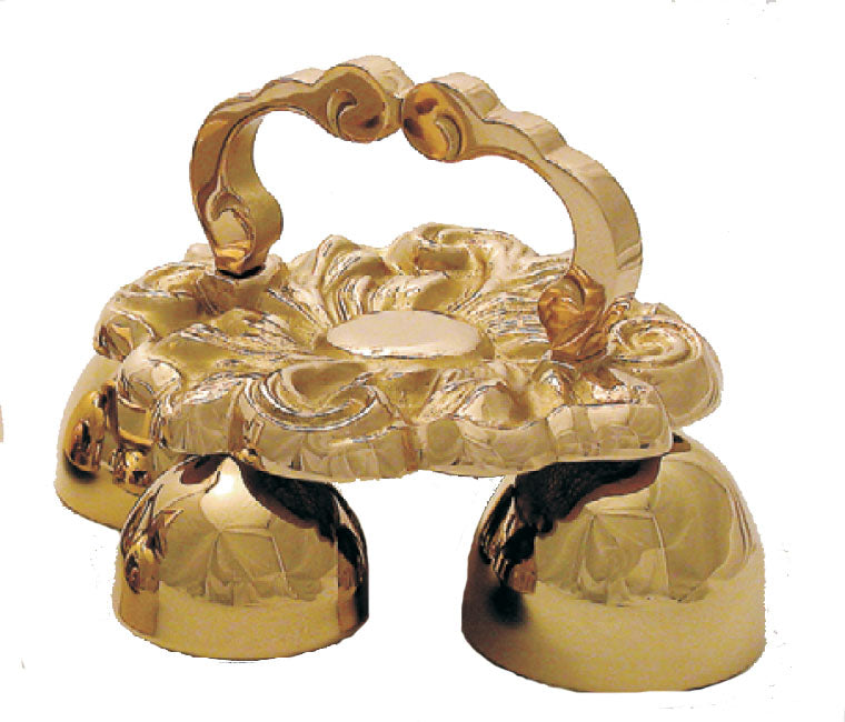 Bronze Altar Bells with Scrolled Handle - no. 61BL93