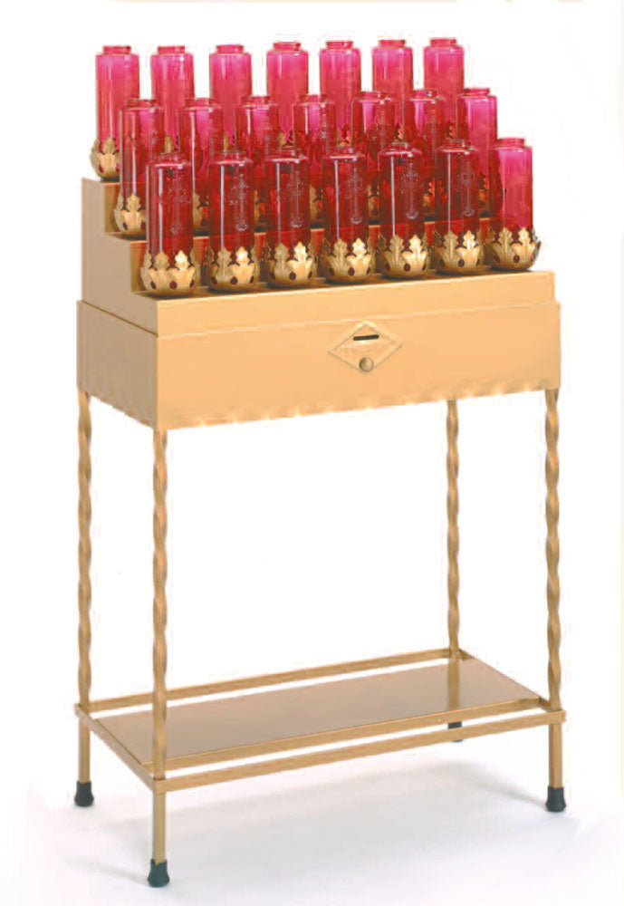 Devotional Candle Stand with Built-in Offering Box