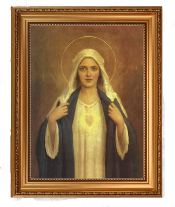 Immaculate Heart of Mary by Chambers Gold Framed Print
