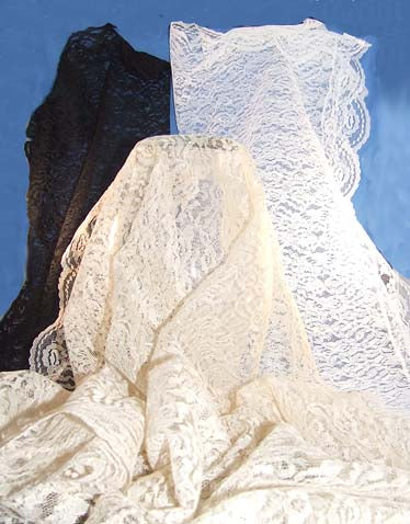 Lace Mantilla Veils for Mass