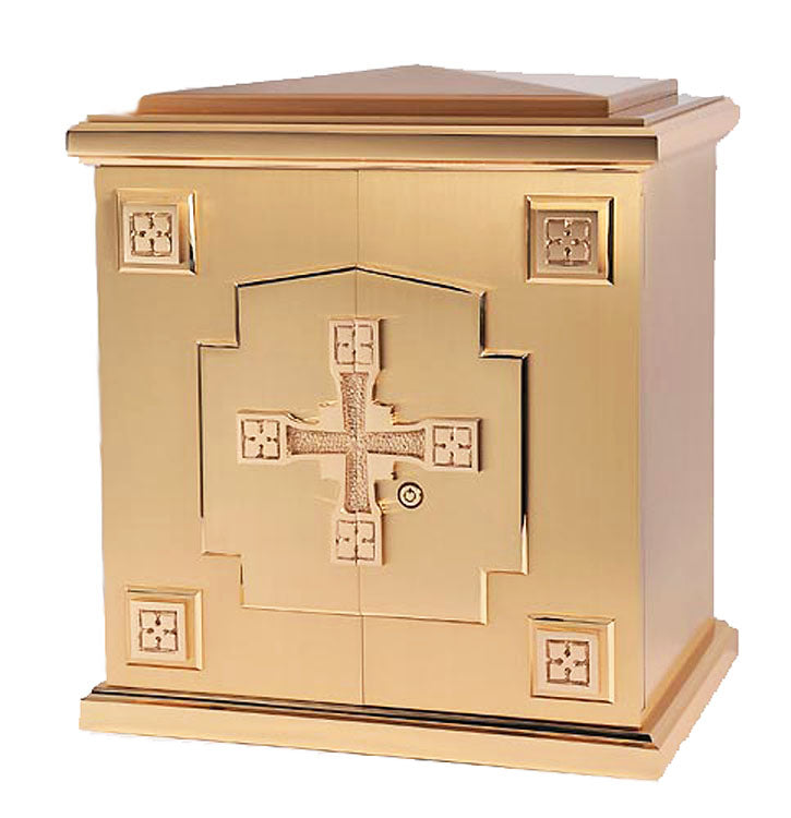 Cross Bas Relief Tabernacle - 10TAB42