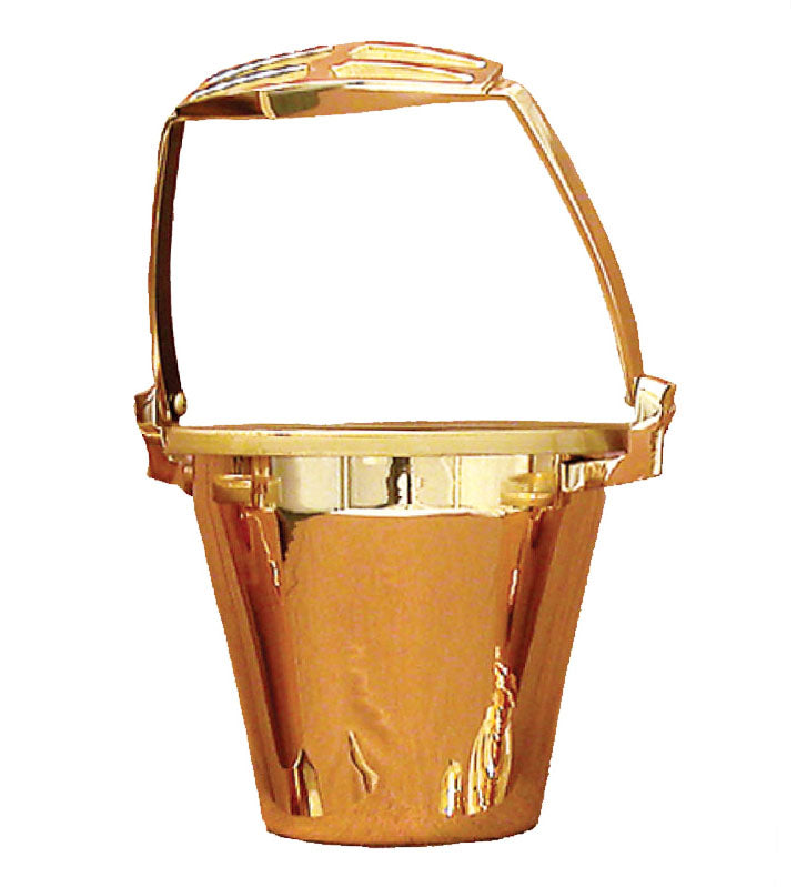 Simple Bronze Holy Water Pot & Sprinkler Set 26PS30