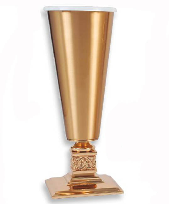 Square Base with Scrolls Flower Vase 90AFV35-2