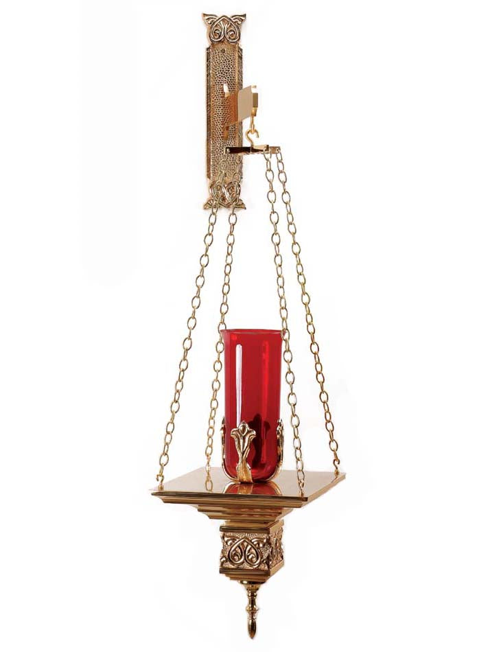 High Cast Relief Hanging Sanctuary Lamp 90HSL35