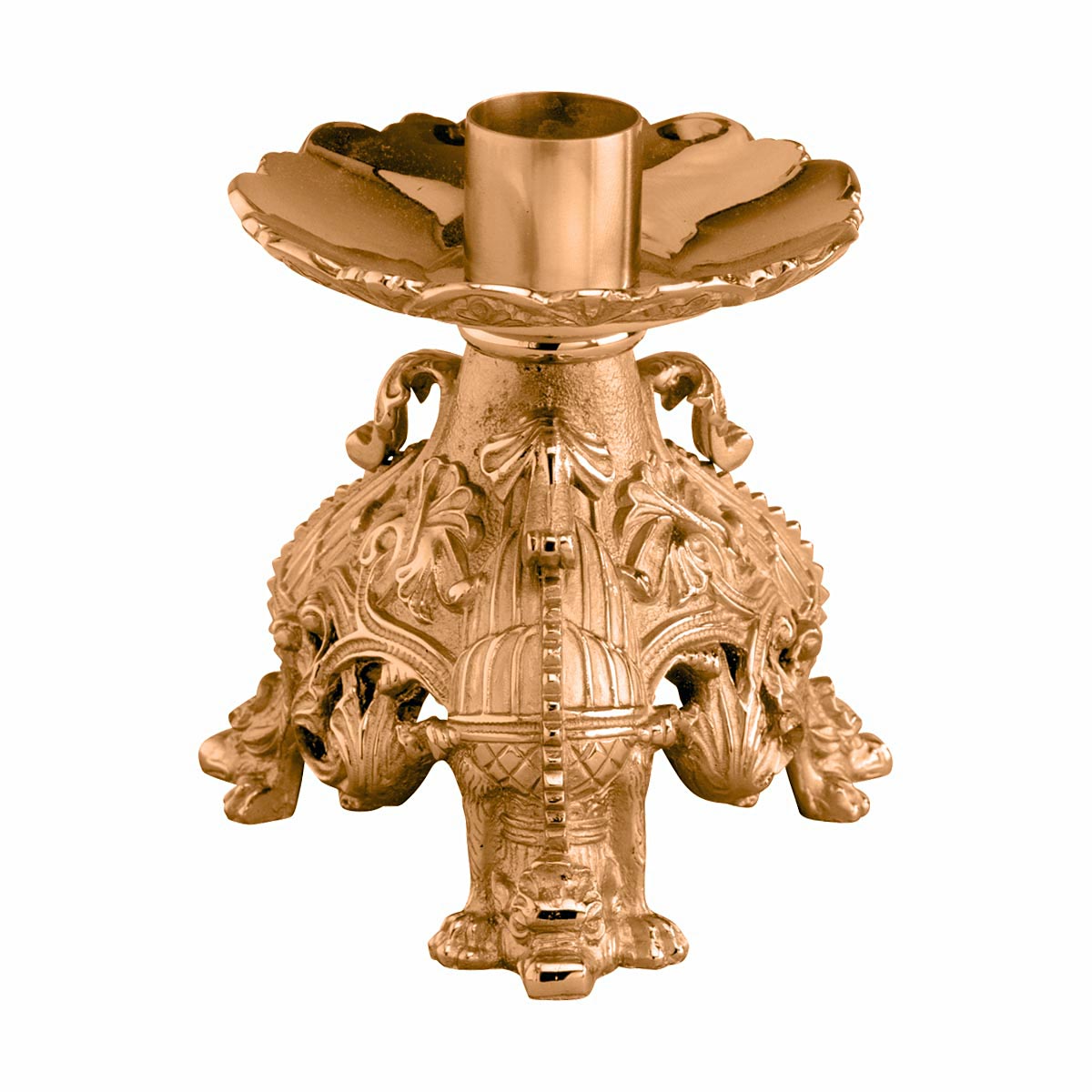 6 inch Baroque Altar Candlestick - no. 389-S