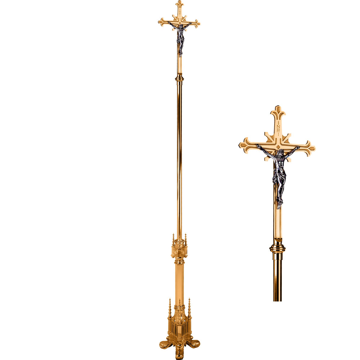 Gothic Style Processional Crucifix 499-207