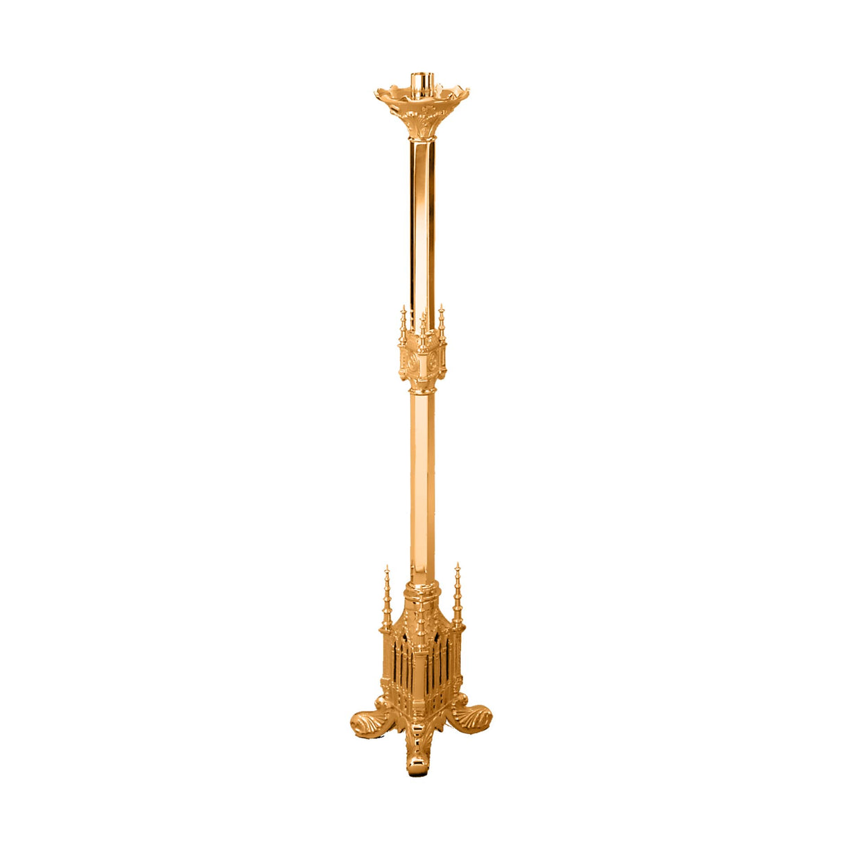 44 inch Fixed Gothic Floor Candlestick - no. 499-129