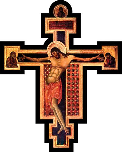 Byzantine Wall Crucifix - 10 inch tall