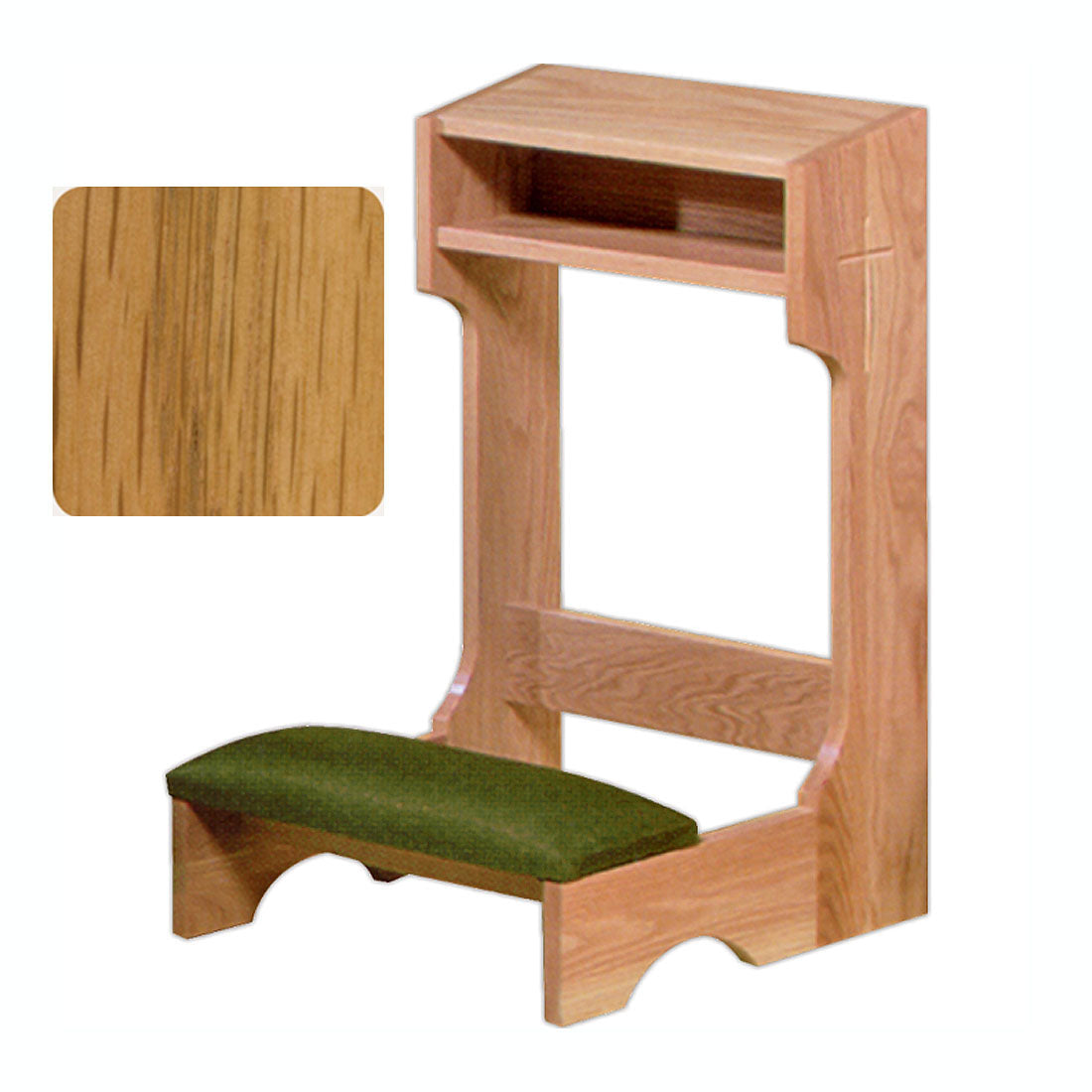 Fruitwood Finish Hardwood Kneeler 2522 in 2 Sizes