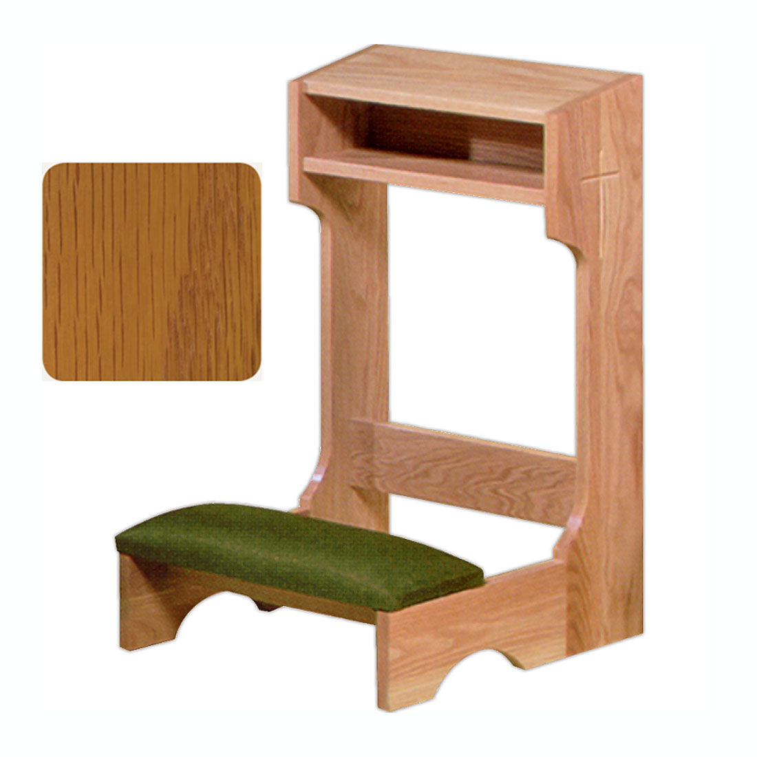 Golden Oak Hardwood Kneeler 2522 in 2 Sizes