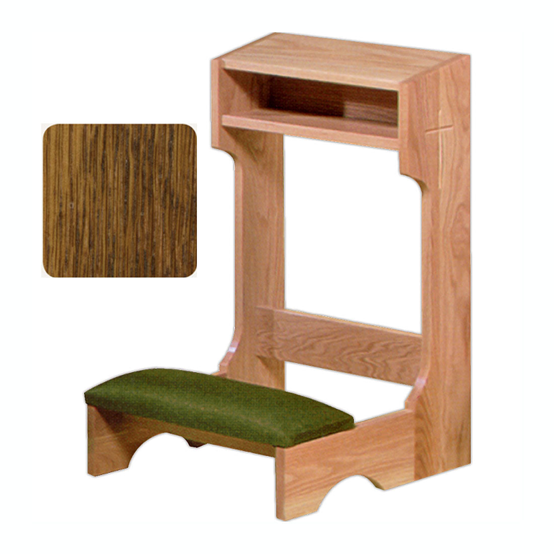 Medium Oak Hardwood Kneeler 2522 in 2 Sizes