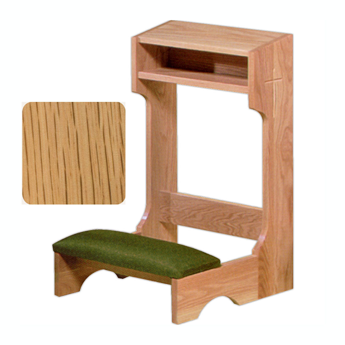 Natural Oak Hardwood Kneeler 2522 in 2 Sizes