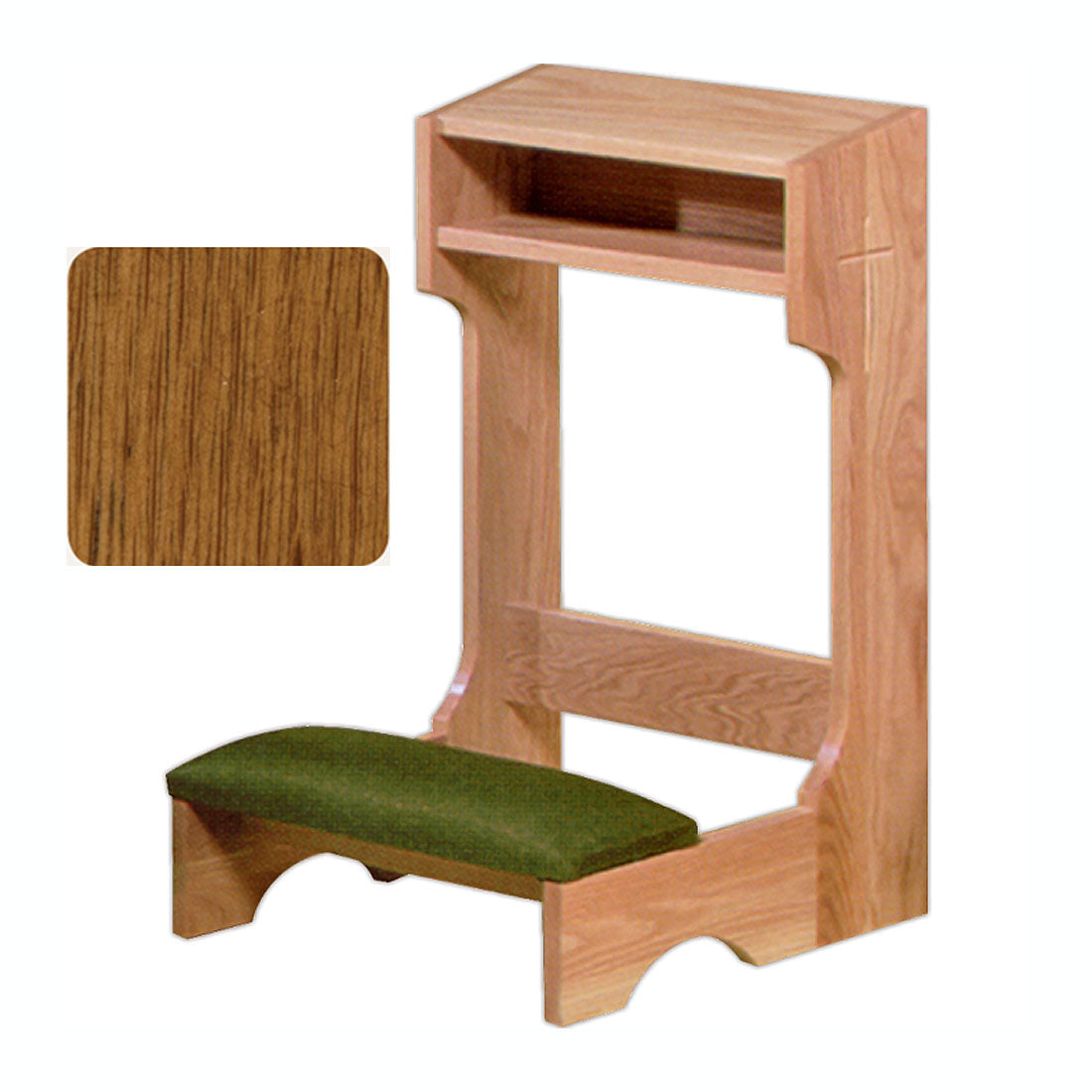 Rosewood Finish Hardwood Kneeler 2522 in 2 Sizes