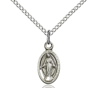 Small Sterling Miraculous Medal - 4121MSS