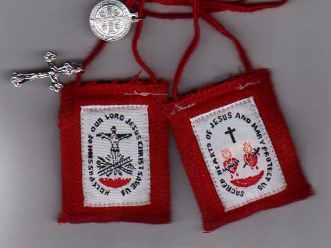 Five Fold Scapular - includes St, Benedict Jubilee Medal & Crucifix