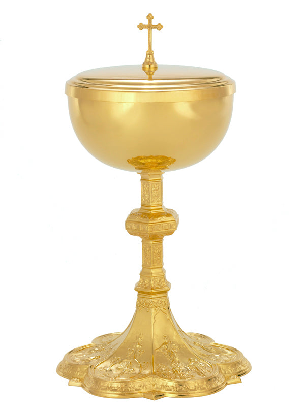 Gothic Gold Plated Ciborium B-8403G