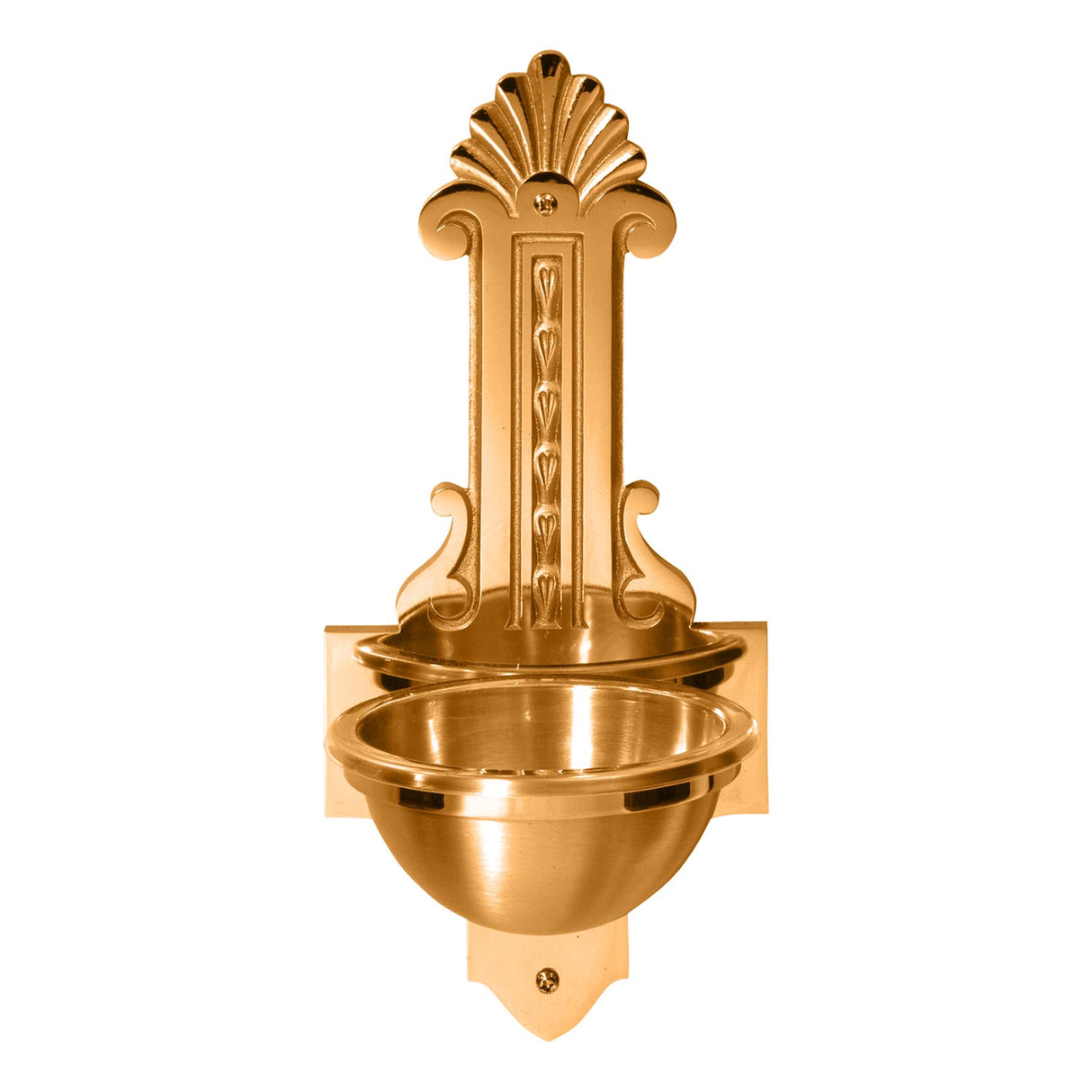 Holy Water Wall Font with Ornate Backplate no. 536-83C