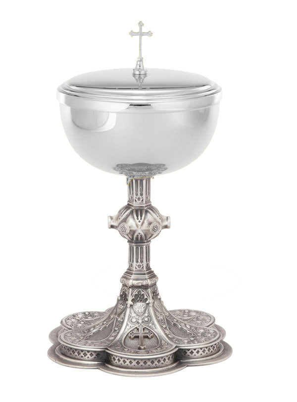 Saint Anne Silver Plated Ciborium with Filigree - no. B9783S