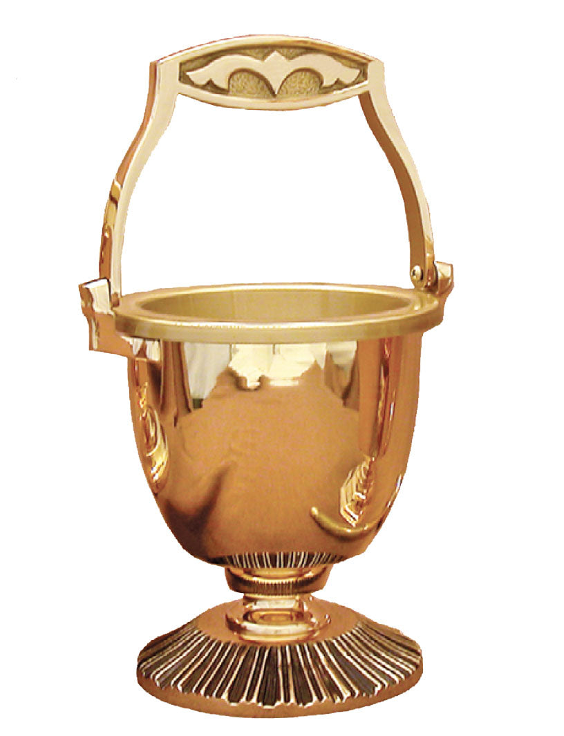 Holy Water Pot with Base Releif Base- 19PS36