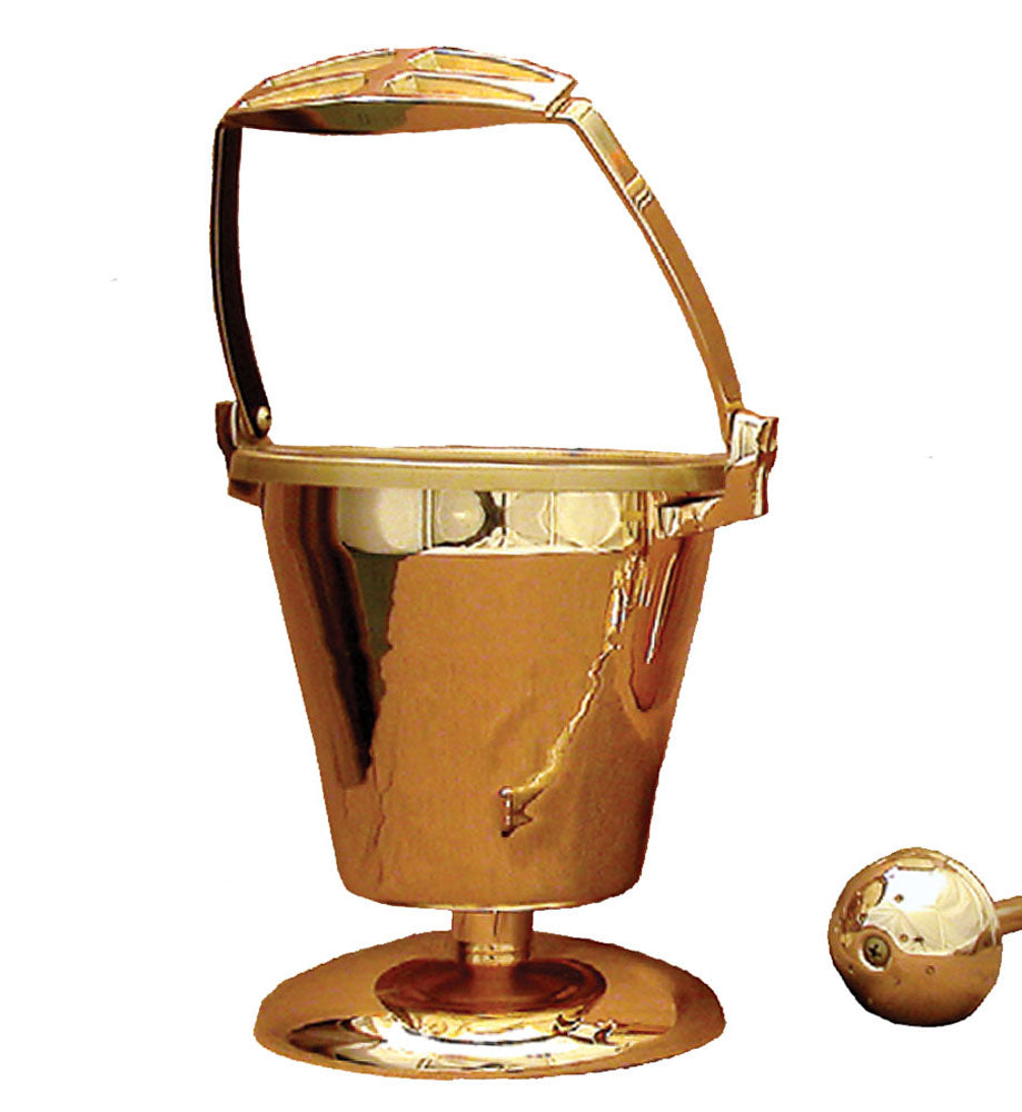 Tapered Holy Water Pot & Sprinkler Set - No. 30PS45