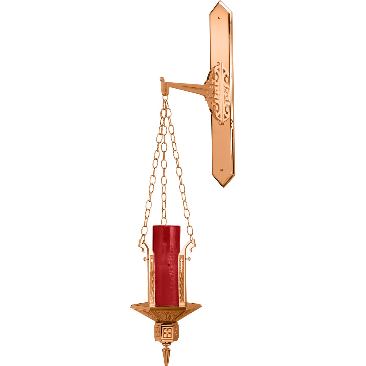 Hanging Sanctuary Lamp with Wall Bracket - No. 444-48