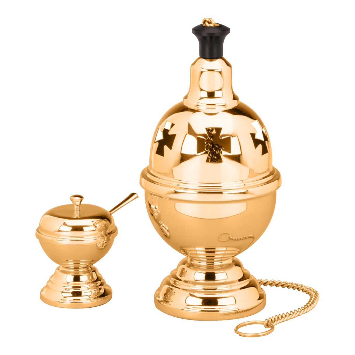 Style 444 Censer and Boat with Single Chain - no. 1103-123
