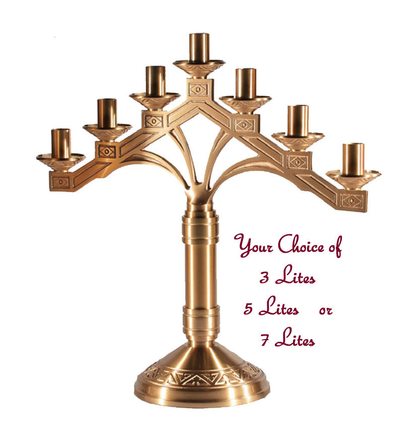 Altar Candelabra in 3, 5 or 7 lite options- 99ACL40