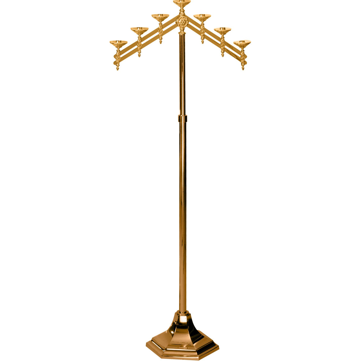 Adjustable Floor Candelabra in 3, 5 or 7 lite versions - no. 245-12