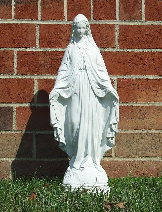 24 inch Blessed Virgin Mary Outdoor Statue - SA2405G