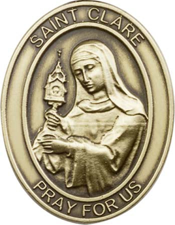 Antique Gold St. Clare Visor Clip