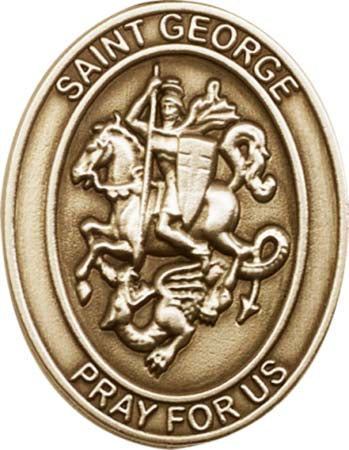 Antique Gold St. George Visor Clip 6740VG