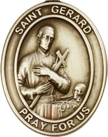 Antique Gold St. Gerard Visor Clip 6742VG