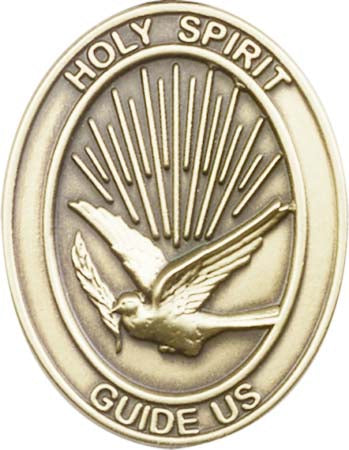 Antique Gold Holy Spirit Visor Clip 6744VG