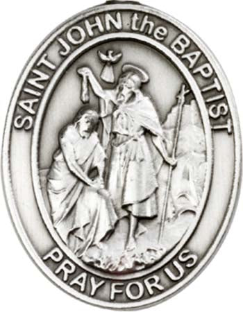 Antique Silver St. John the Baptist Visor Clip 6754V