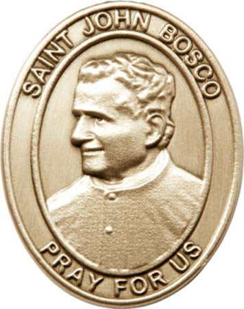 Gold Oxide St. John Bosco Visor Clip 6755VG