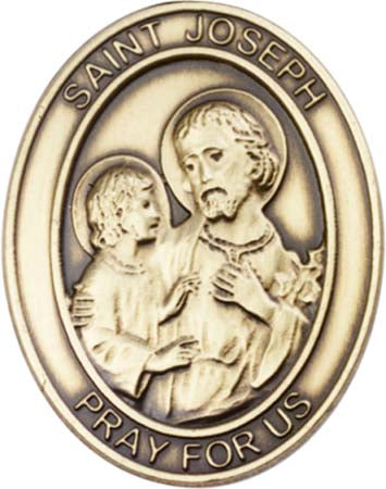 Antique Gold St. Joseph Visor Clip 6758VG