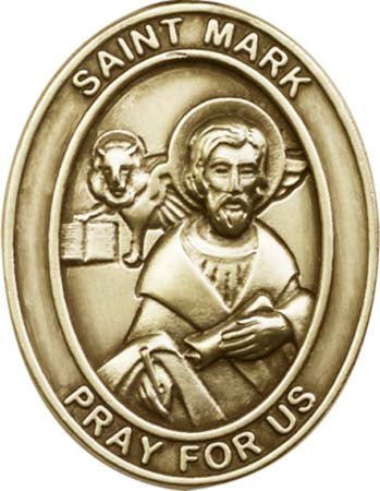 Antique Gold St. Mark Visor Clip