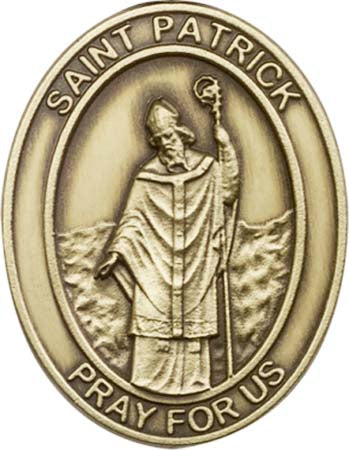 Antique Gold St. Patrick Visor Clip 6784VG