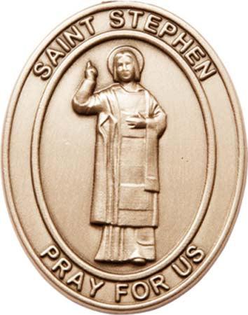 Gold Oxide St. Stephen the Martyr Visor Clip 6804VG