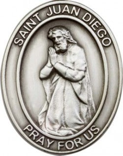 Antique Silver Juan Diego Visor Clip 6811V