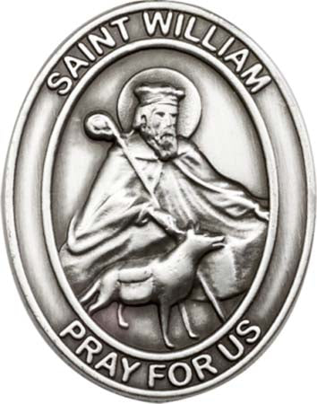 Antique Silver St. William Visor Clip 6814V