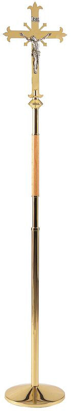 Fleur-de-lis Processional Crucifix no. K1050