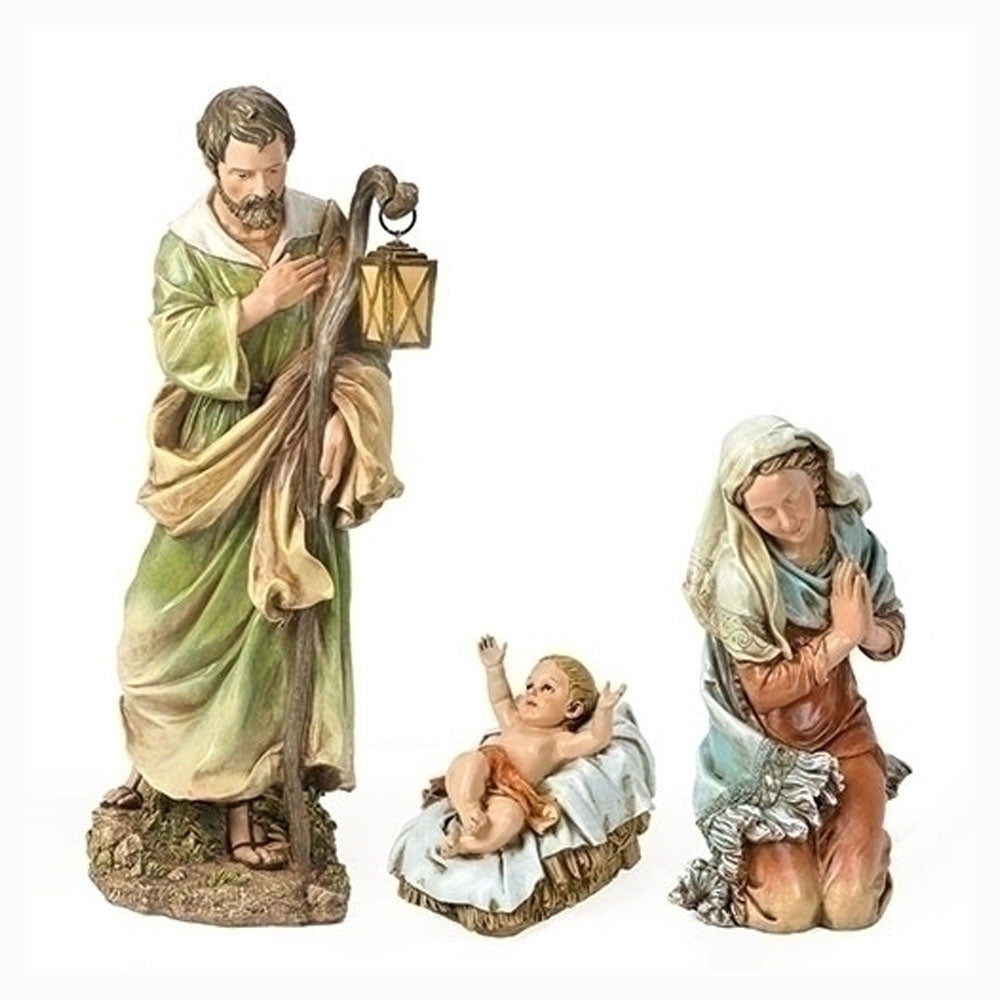 Full Color Holy Family Garden Nativity Set 27 inch Scale 39530