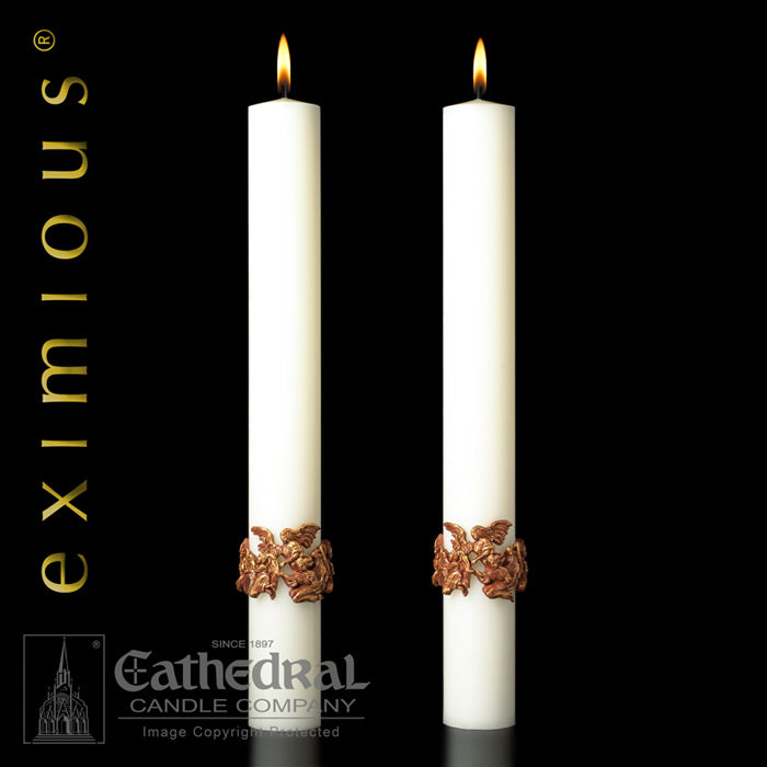 Mount Olivet Complementing Altar Candle Set- 2 piece set