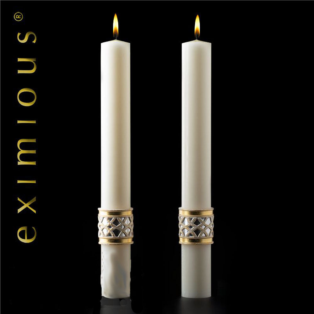 Merciful Lamb Complementing Altar Candle 2ct Set
