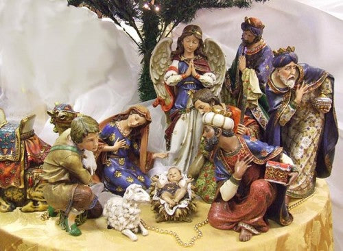 Renaissance 19 inch Nativity Set with Slavic-style Decor