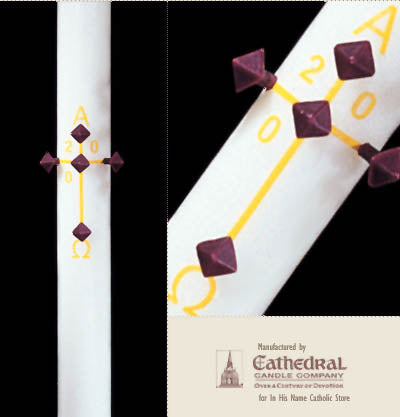 Plain Paschal Candle - All Sizes